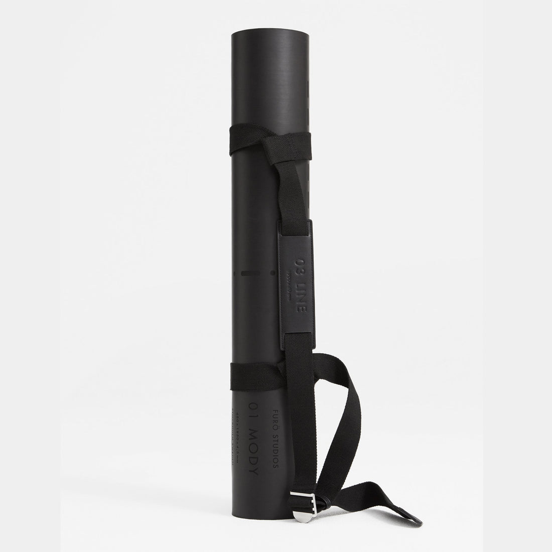 01 LINE - supreme adjustable yoga mat carrying strap with black design yoga mat - Furö Studios redefining yoga